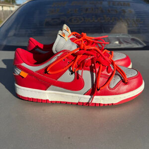Nike Off-White Dunk Low University Red Size 10